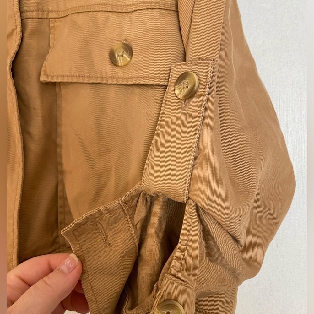 URBAN OUTFITTERS TAN COLORED ZIP FRONT JACKET XS - Picture 6 of 7